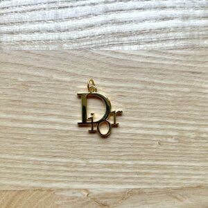 Gold Tone Logo Pendant or Charm